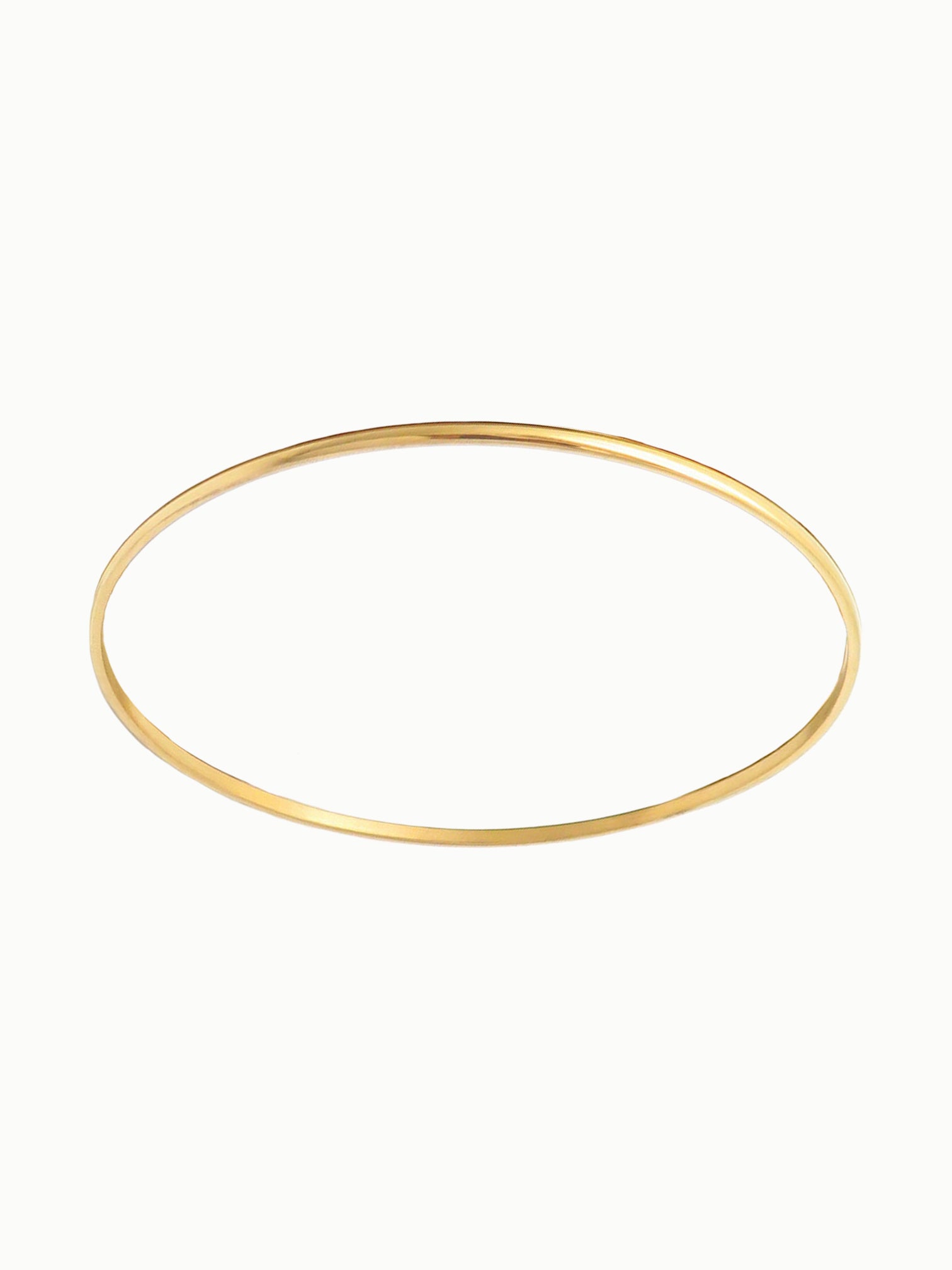FAVES Zoe Bracelet – slim 18K gold plated titanium steel bangle, minimalist waterproof jewelry