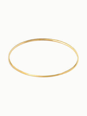 FAVES Zoe Bracelet – slim 18K gold plated titanium steel bangle, minimalist waterproof jewelry